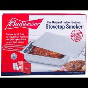 Budweiser Stainless Steel Original Indoor/Outdoor Stovetop Smoker